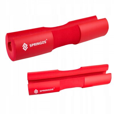 Накладка (бампер) на гриф штанги Springos Barbell Pad FA0206 Red