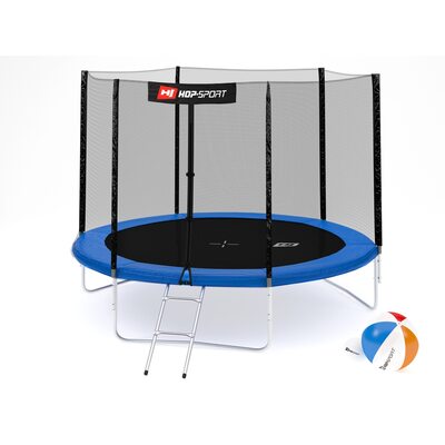 Батут дитячий Hop-Sport 10ft (305cm) blue з зовнішньої сіткою 3 ноги