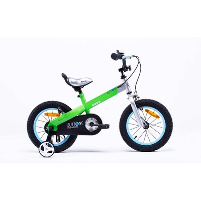 Детский велосипед RoyalBaby BUTTONS Alu 12", зеленый