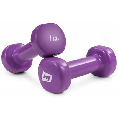 Гантели для фитнеса круглые виниловые 2 х 1 кг Hop-Sport HS-V010DC