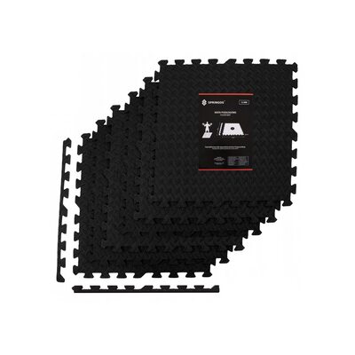 Мат-пазл (ласточкин хвост) Springos Mat Puzzle EVA 180 x 120 x 1.2 cм FM0004 Black