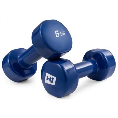 Гантели для фитнеса круглые виниловые 2 х 6 кг Hop-Sport HS-V060DC