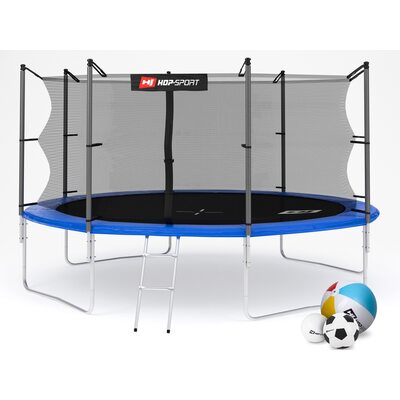 Батут дитячий Hop-Sport 14ft (427cm) blue з внутрішньою сіткою