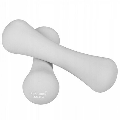 Гантели виниловые Springos 2 x 2.5 кг FA1041