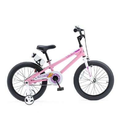 Дитячий велосипед двоколісний з доп. колесами RoyalBaby FREESTYLE 18 "115-150 см OFFICIAL UA рожевий