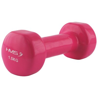 Гантель для фитнеса виниловая HMS 1.5 кг 17023-1.5