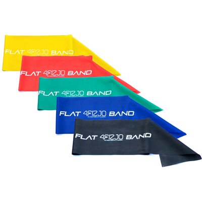 Фитнес резинка для ног и ягодиц эластичная 4FIZJO Flat Band 200 см 5 шт 4FJ1127