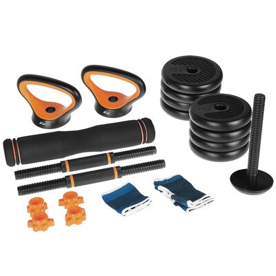 Набор гантели, штанга, гири SportVida 4 в 1 10 кг SV-HK0412