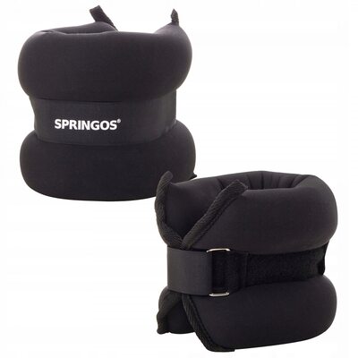 Утяжелители-манжеты для ног и рук Springos 2 x 2.5 кг FA0074
