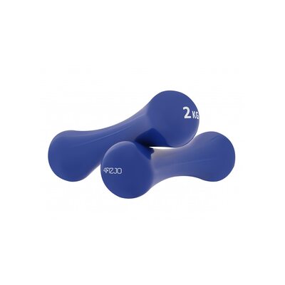 Гантели для фитнеса виниловые 4FIZJO 2 x 2 кг 4FJ0192