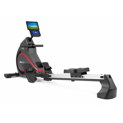 Гребной тренажер Hop-Sport HS-095R Spike для дома электромагнитный серый+ мат