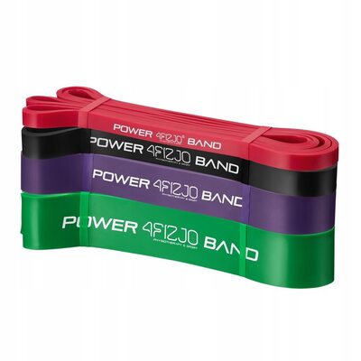 Резинка для підтягування (силова стрічка) 4FIZJO Power Band 4 шт 6-36 кг 4FJ0063