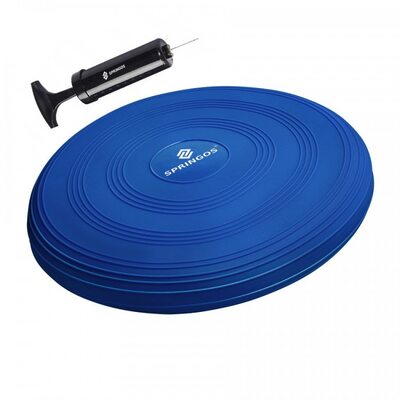 Балансировочная подушка массажная Springos PRO FA0086 Blue