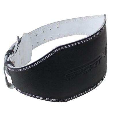 Пояс для тяжелой атлетики с экокожи SportVida SV-AG0068 (XL) Black