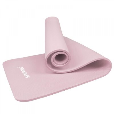 Коврик (мат) для йоги и фитнеса Springos NBR 1.5 см YG0040 Pink