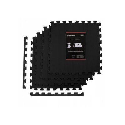 Мат-пазл (ласточкин хвост) Springos Mat Puzzle EVA 120 x 120 x 2 cм FM0001 Black