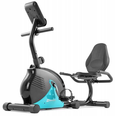Горизонтальный велотренажер Hop-Sport HS-030L Rapid бирюзовый