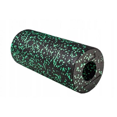 Массажный ролик (валик, роллер) гладкий 4FIZJO EPP 33 x 14 см 4FJ1424 Black/Green