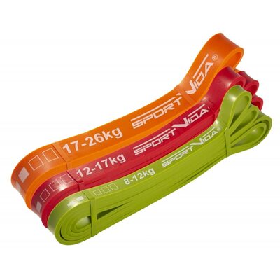 Резинка для подтягиваний (силовая лента) SportVida Power Band 3 шт 8-26 кг SV-HK0190-5