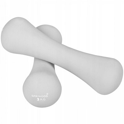 Гантели виниловые Springos 2 x 3 кг FA1042
