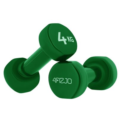 Гантели для фитнеса виниловые 4FIZJO 2 x 4 кг 4FJ0208