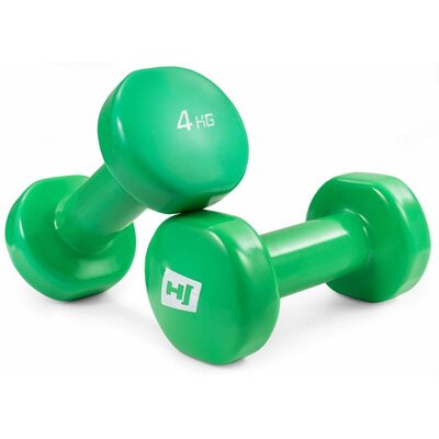 Гантели для фитнеса круглые виниловые 2 х 4 кг Hop-Sport HS-V040DC