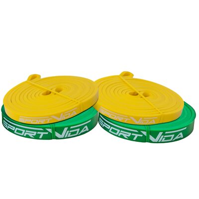 Резинка для підтягування (силова стрічка) SportVida Power Band 4 шт 0-12 кг SV-HK004-34