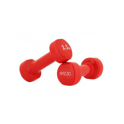 Гантели для фитнеса виниловые 4FIZJO 2 x 1.5 кг 4FJ0196