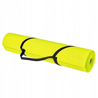 Коврик (мат) для йоги Springos PVC 4 мм YG0008 Yellow