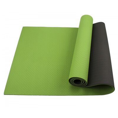 Коврик (мат) для йоги и фитнеса Sportcraft TPE 6 мм ES0021 Green/Black