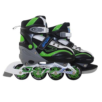 Роликовые коньки SportVida 4 в 1 SV-LG0035 Size 35-38 Black/Green/White