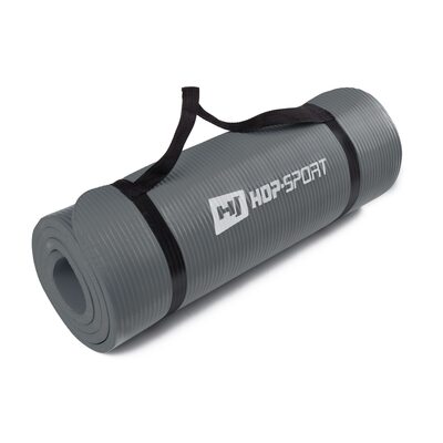 Коврик для фитнеса и йоги HS-4264 1,5см gray