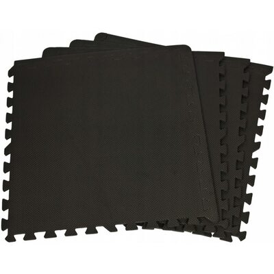 Напольное покрытие для спортзала SportVida Mat Puzzle 10 мм SV-HK0176 Black