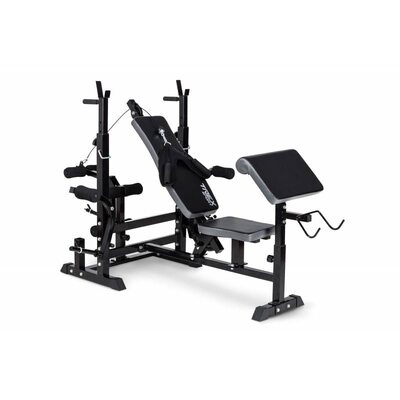 Лава для жиму Trex Sport TX-075 регульована зі стійками з партою Скотта