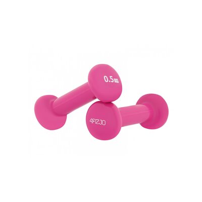 Гантели для фитнеса виниловые 4FIZJO 2 x 0.5 кг 4FJ0198