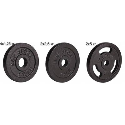 Сет из металлических дисков Elitum Strong 20 кг d - 30 мм