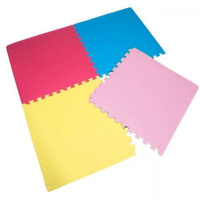 Напольное покрытие мат-пазл (ласточкин хвост) Springos Mat Puzzle EVA 120 x 120 x 1 cм PM0001