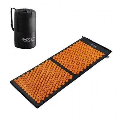 Аккупунктурный массажный коврик 4FIZJO Аппликатор Кузнецова 128 x 48 см 4FJ0047 Black/Orange