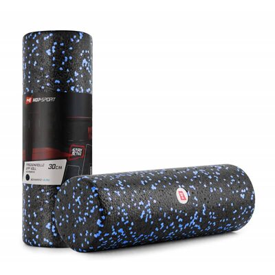 Массажный ролик (валик, роллер) заполненный EPP 30 см синий