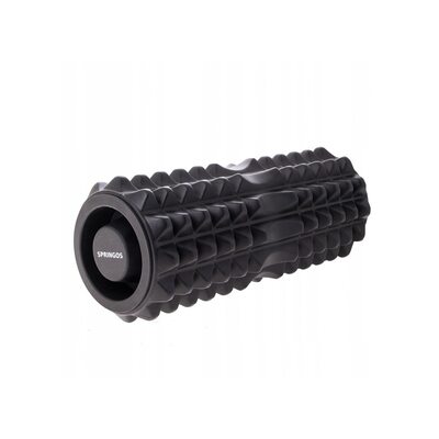 Масажний ролик (валик, ролер) Springos 33 x 13.5 см FR0006 Black