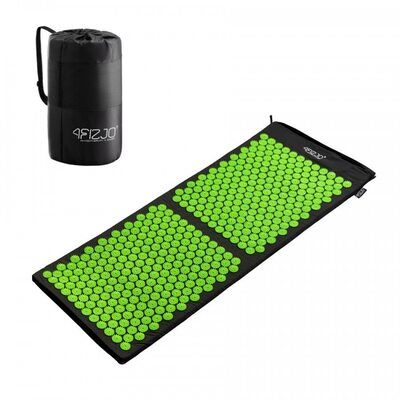Аккупунктурный массажный коврик 4FIZJO Аппликатор Кузнецова 128 x 48 см 4FJ0046 Black/Green