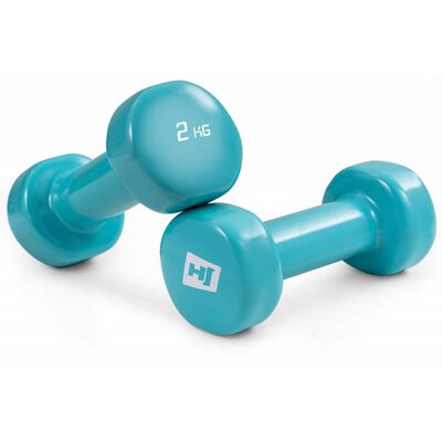 Гантели для фитнеса круглые виниловые 2 х 2 кг Hop-Sport HS-V020DC