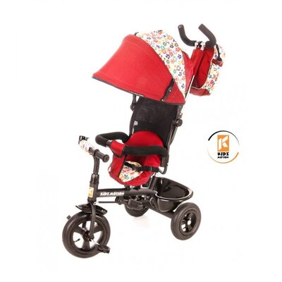Детский велосипед трехколесный с ручкой KidzMotion Tobi Venture RED