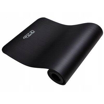 Коврик для фитнеса и йоги 4FIZJO NBR 1 см 4FJ0015 Black