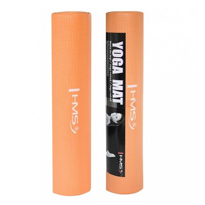 Коврик для фитнеса и йоги HMS YM01 PVC 6 мм Orange